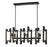 6 Light Linear Chandelier | 4000-34BRZ