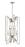 8 Light Chandelier | 4000-8BN