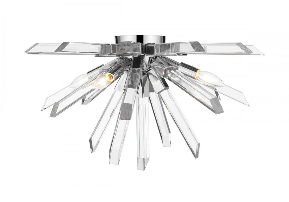 4 Light Flush Mount | 4003-F-CH