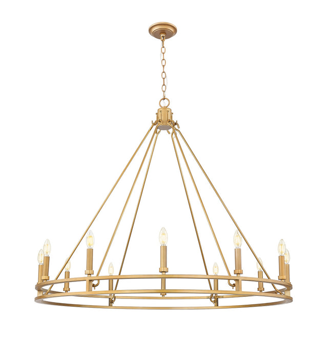 12 Light Chandelier | 4005-12SBR