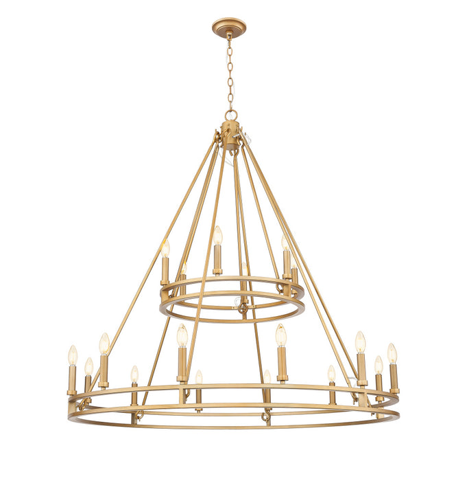 18 Light Chandelier | 4005-18SBR
