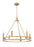 6 Light Chandelier | 4005-6SBR