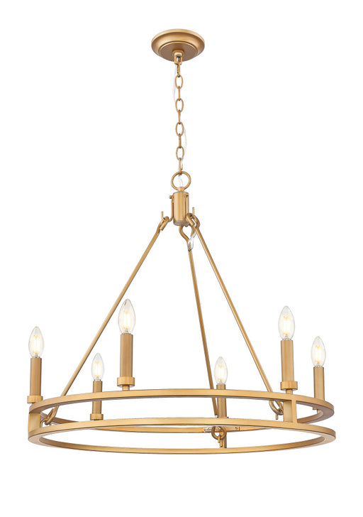 6 Light Chandelier | 4005-6SBR