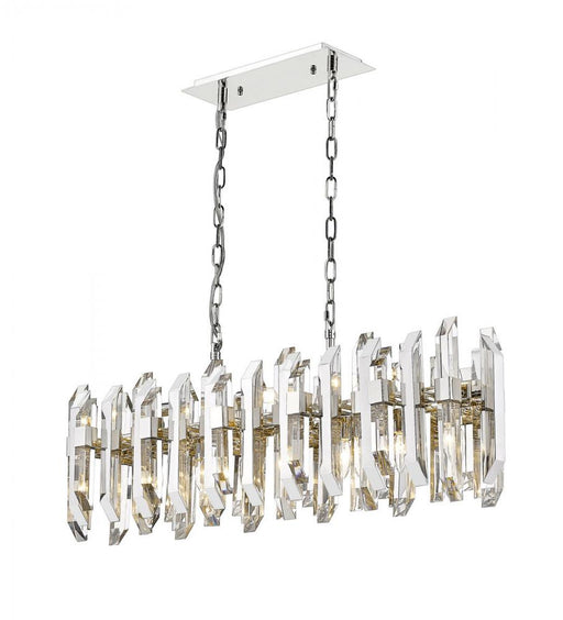 11 Light Linear Chandelier | 4006-11L-PN