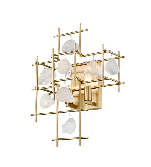 2 Light Wall Sconce | 4007S-AGBR