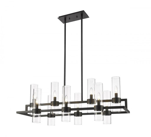 10 Light Linear Chandelier | 4008-10MB