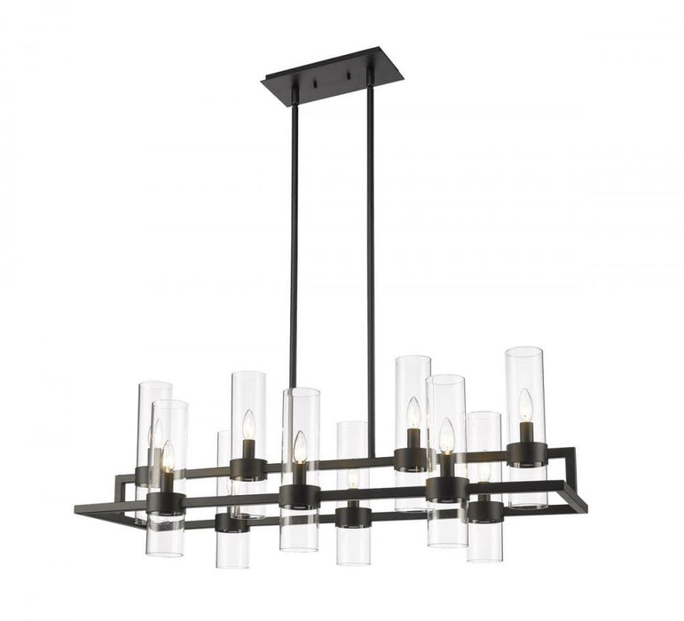 10 Light Linear Chandelier | 4008-10MB