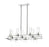 10 Light Linear Chandelier | 4008-10PN