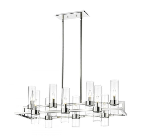 10 Light Linear Chandelier | 4008-10PN
