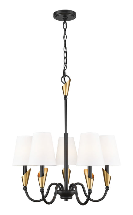 5 Light Chandelier | 4014-24MB-MGLD