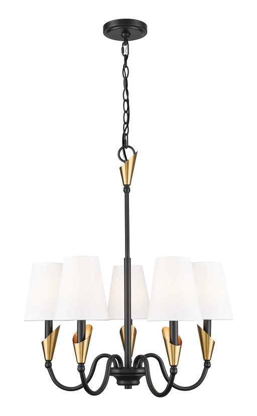 5 Light Chandelier | 4014-24MB-MGLD