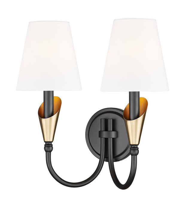 2 Light Wall Sconce | 4014-2S-MB-MGLD