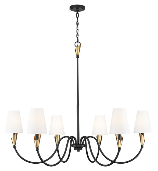 6 Light Chandelier | 4014-46MB-MGLD