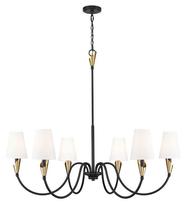 6 Light Chandelier | 4014-46MB-MGLD