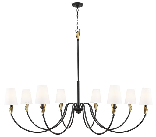 8 Light Chandelier | 4014-65MB-MGLD