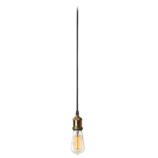 1lt Pendant, Vintage Steel & Antique Brass | 409-102P-VS
