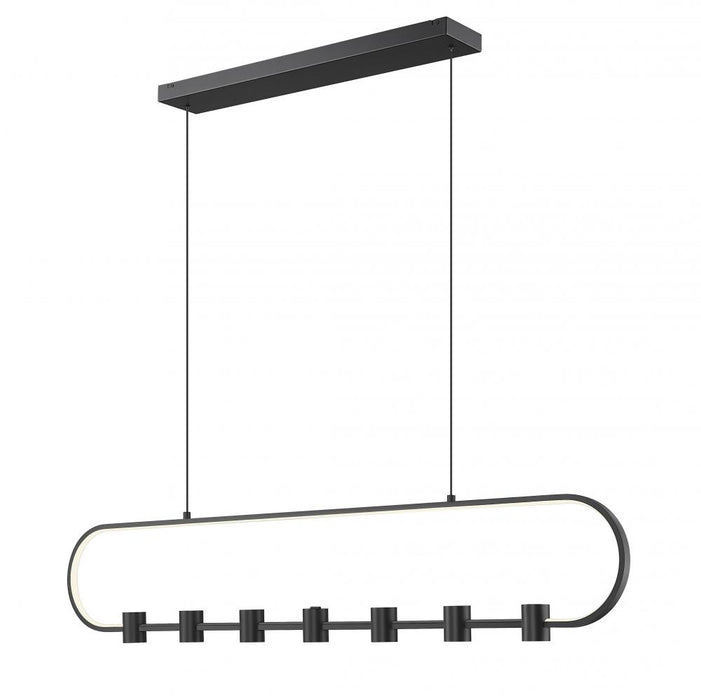 7 Light Linear Chandelier | 4101-54L-MB-LED