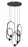 5 Light Chandelier | 4101-5MB-LED