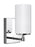 Generation Lighting Alturas contemporary 1-light indoor dimmable bath vanity wall sconce in chrome silver finish with et