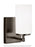 Generation Lighting Alturas contemporary 1-light indoor dimmable bath vanity wall sconce in brushed oil rubbed bronze fi | 4124601-778