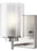 Generation Lighting Elmwood Park traditional 1-light LED indoor dimmable bath vanity wall sconce in brushed nickel silve