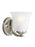 Generation Lighting Emmons traditional 1-light indoor dimmable bath vanity wall sconce in brushed nickel silver finish w