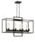 Craftmade Cubic 8 Light Linear Chandelier in Aged Bronze Brushed