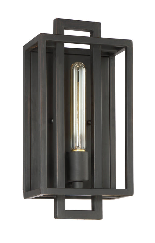 Craftmade Cubic 1 Light Wall Sconce in Aged Bronze Brushed