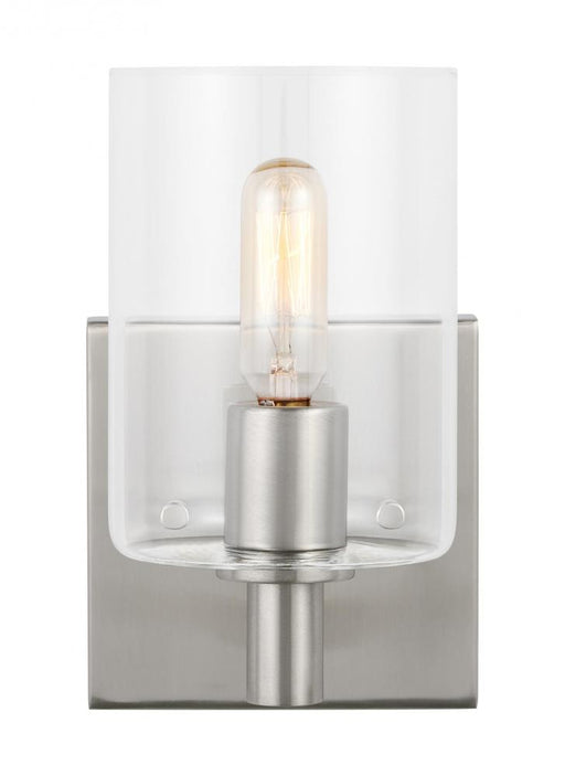 Visual Comfort & Co. Studio Collection Fullton modern 1-light indoor dimmable bath vanity wall sconce in brushed nickel