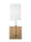 Visual Comfort & Co. Studio Collection Greenwich modern farmhouse 1-light LED indoor dimmable bath vanity wall sconce in satin brass gold f
