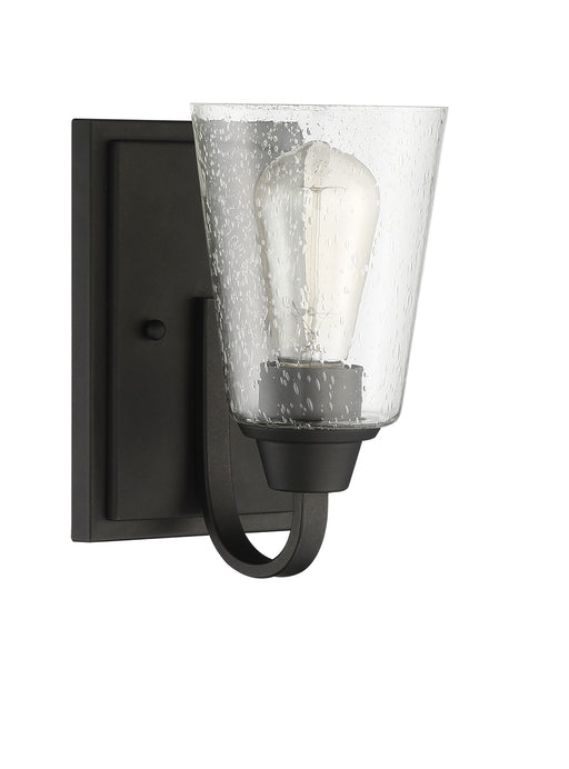 Craftmade Grace 1 Light Wall Sconce in Espresso (Clear Seeded Glass)