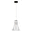 Kichler Everly 15.25" 1-Light Cone Pendant with Clear Seeded Glass in Olde Bronze