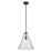 Kichler Everly 15.5" 1-Light Cone Pendant with Clear Seeded Glass in Olde Bronze