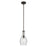 Kichler Everly 13.75" 1-Light Bell Pendant with Clear Seeded Glass in Olde Bronze