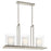 Kichler Triad 40" 6 Light Linear Chandelier with Uplights and Downlights and Clear Glass Outer and White
