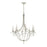 Crystorama Metro 8 Light Crystal Beads Antique Silver Chandelier