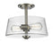 2 Light Semi Flush Mount | 428SF2-BN