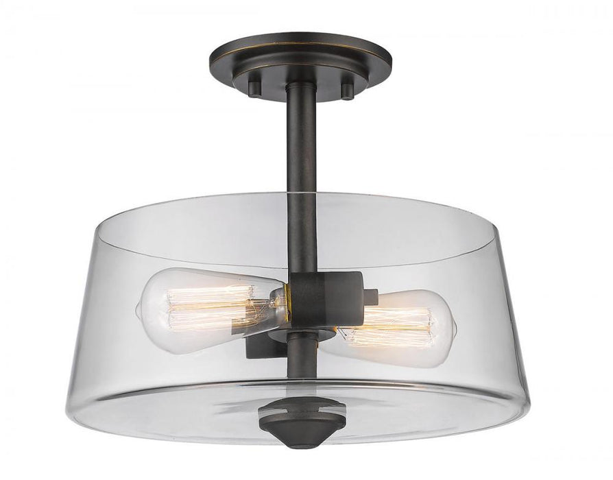 2 Light Semi Flush Mount | 428SF2-OB