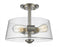 3 Light Semi Flush Mount | 428SF3-BN