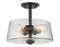 3 Light Semi Flush Mount | 428SF3-OB