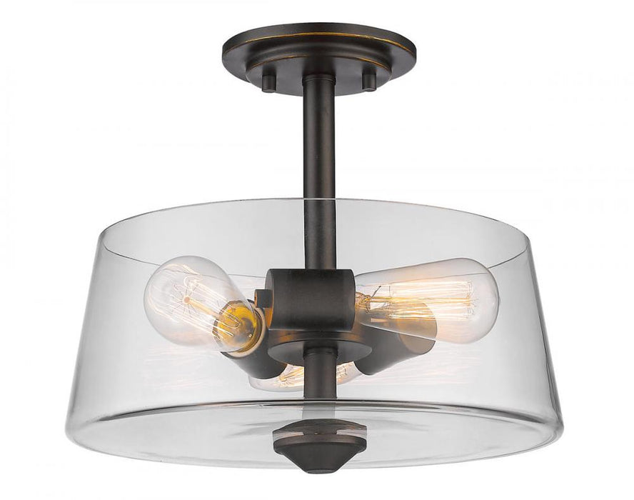3 Light Semi Flush Mount | 428SF3-OB