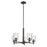 Kichler Shailene 15.25" 5-Light Chandelier with Clear Glass in Olde Bronze