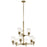 Kichler Shailene 26.5" 9-Light 2-Tier Chandelier with Clear Glass in Natural Brass