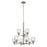 Kichler Shailene 26.5" 9-Light 2-Tier Chandelier with Clear Glass in Brushed Nickel