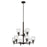 Kichler Shailene 26.5" 9-Light 2-Tier Chandelier with Clear Glass in Olde Bronze