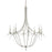 Crystorama Metro 8 Light Antique Silver Chandelier