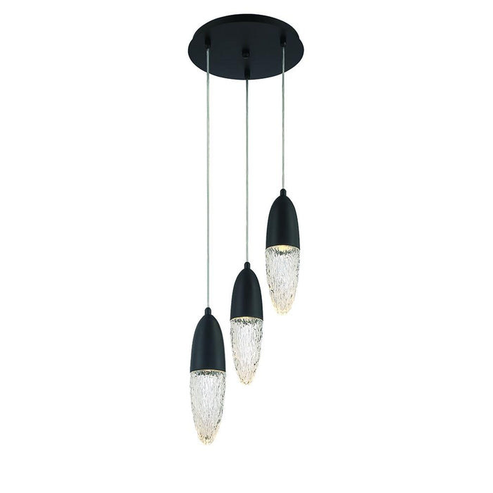 Ecrou, 3 Light   Chandelier,blk | 43858-022