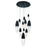 Ecrou, 12 Light   Chandelier,blk | 43859-022