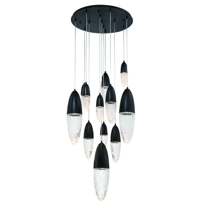 Ecrou, 12 Light   Chandelier,blk | 43859-022