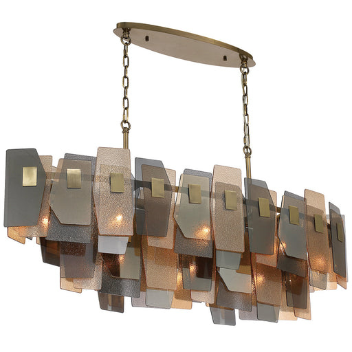 2-tiers 11-light 48" Linear Chandelier | 43874-019